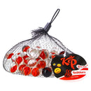 Knol Power Knikkers in Net Zwart/Rood/Wit