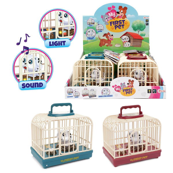 Kooi met bewegende hond met L-G 2ass