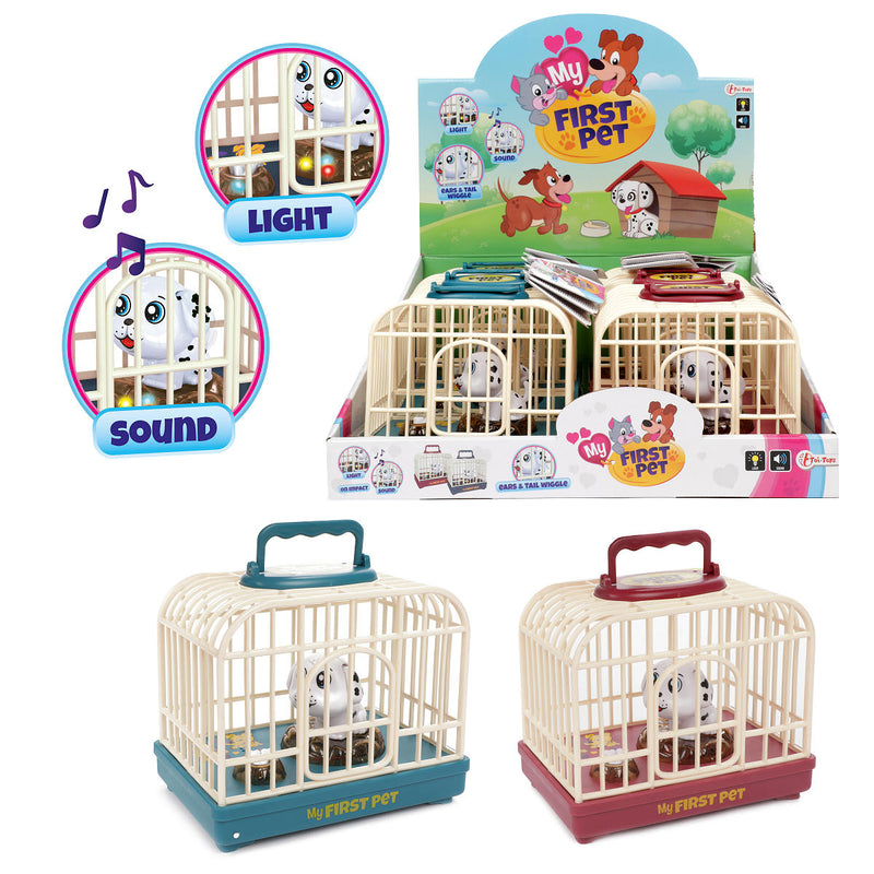 Kooi met bewegende hond met L-G 2ass