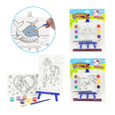 CREATIVITY Schilderset -2x canvasmet verf diy 6-ass