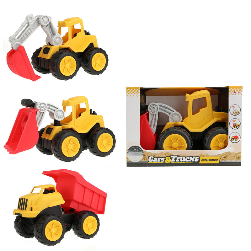CARS TRUCKS Bouwvoertuig 20cm 3ass