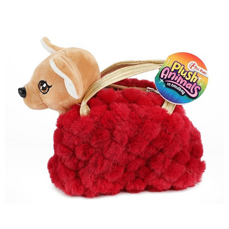 Hond Pluche Chihuahua Handtas Wit