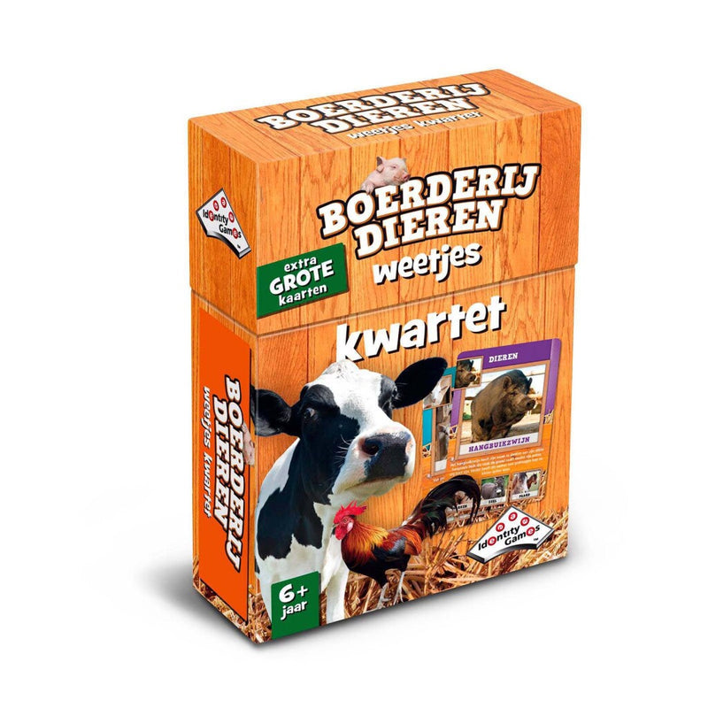 Kwartet Boerderijdieren - Kaartspel Identity Games