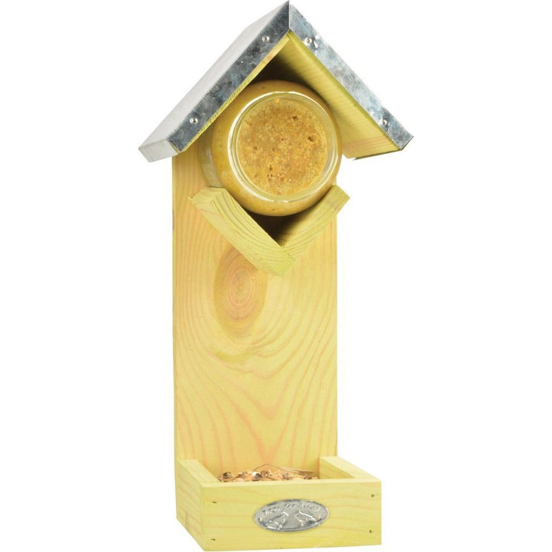 Esschert Design Houten Pindakaashuisje met Voedertafel