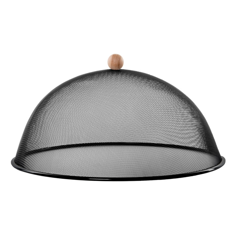 Esschert Design Anti-Vliegenkap + Beukenhouten Handvat  Maat L Zwart/Metaal