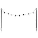 Esschert Design Tafelklem met Solar Lampjes Zwart