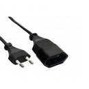 VB Euro Verlengsnoer Stekker en Contactstekker 2 m 2x0.75 mm2 1320W Zwart