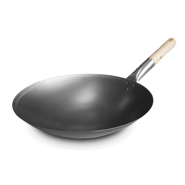 Kitchen Basics Wokpan 40 cm + Houten Steel