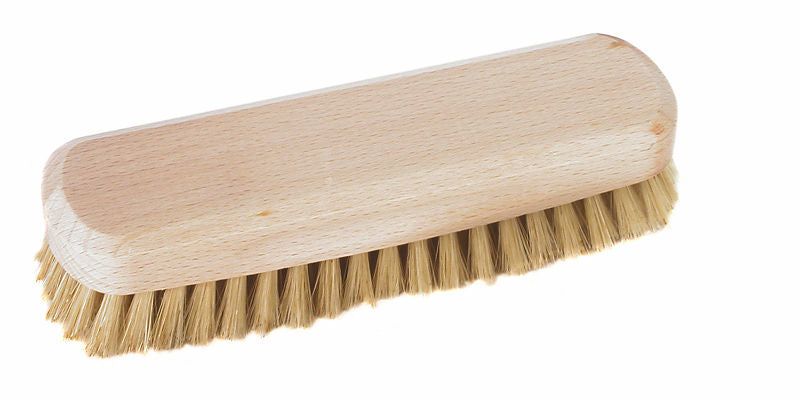 Schoen uitwrijfborstel 16cm wit haar