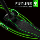 Qplay Step Future met 3 Wielen + Licht Groen/Zwart