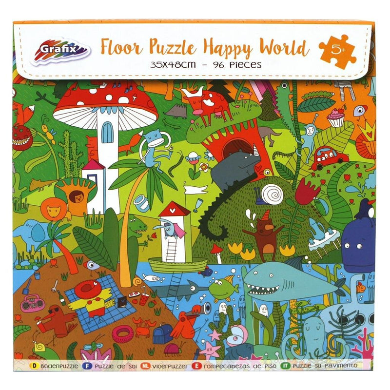 Grafix Vloerpuzzel 96 Stukjes Assorti