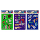 Stencils om in te kleuren 2 stuks 3ass.