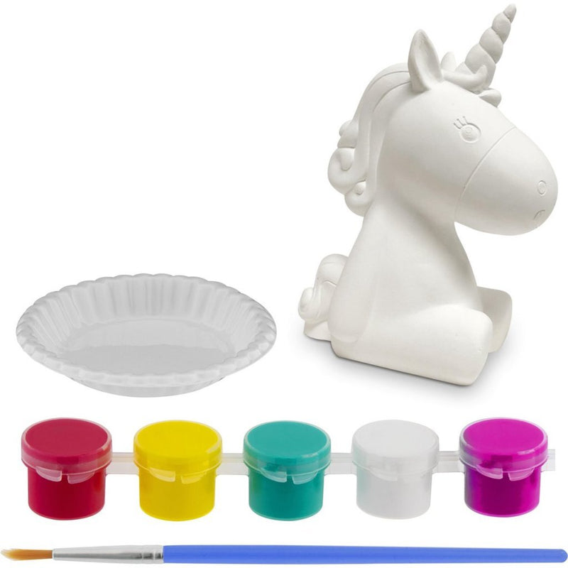 Grafix Schilder Je Eigen Eenhoorn 13 cm + 5 Kleuren Verf