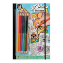 Kleuren op Nummer Kleurboek met Kleurpotloden.