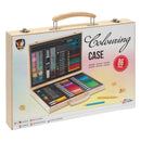 Houten Kleurkoffer FSC, 86dlg.