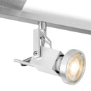 Cali - 4 lichts halogeen opbouwspot - aluminium ‚Ø81cm - draaibaar