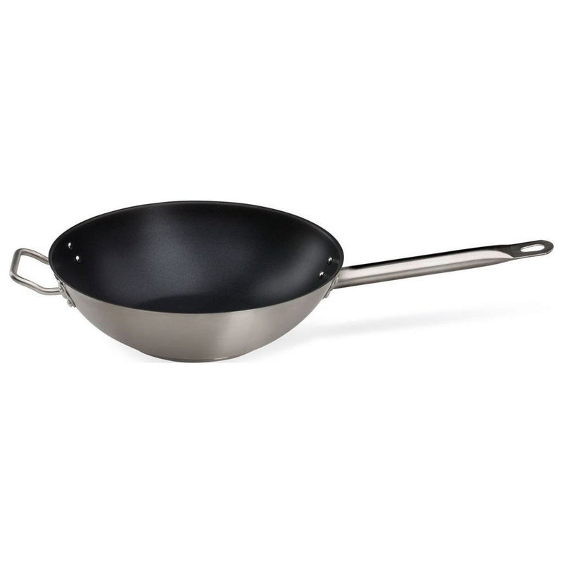 Boretti BAC153 Padella Wokpan 30 cm RVS