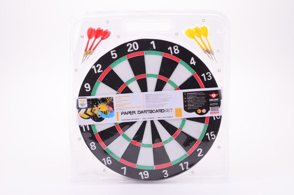 Dartbord 43 cm + 6 darts in blister 5232