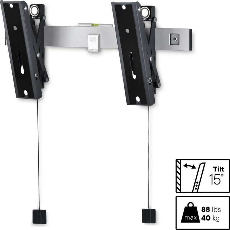 One For All WM6423 OLED TV-Beugel 32-77 Inch Schermen Zilver/Zwart