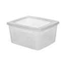Iris Opbergbox 18L 39.5x34x19.1 cm Wit/Transparant