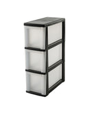 Iris Ladekast Slim 3 lades - transparant - 40x20x67cm