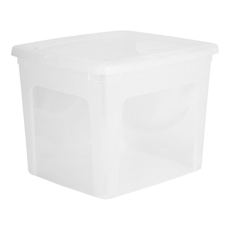 Iris Opbergbakken met Deksel 39.5x34x29.3 cm 3 Stuks Transparant