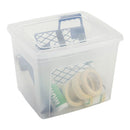 Iris Opbergbakken met Deksel 39.5x34x29.3 cm 3 Stuks Transparant