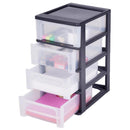 Iris Ladekast 49x35.5x26 cm 4x7L Zwart/Transparant