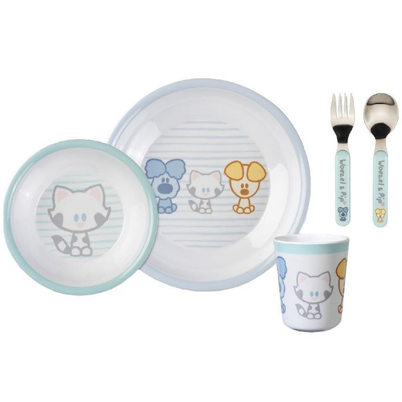 Woezel en Pip Servies Set 5-delig Blauw