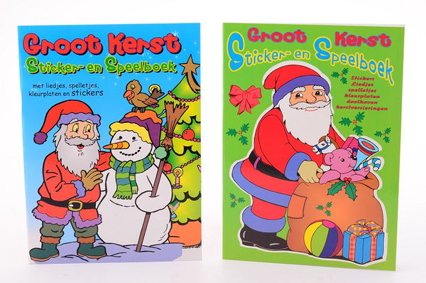 Kerst stickerboek