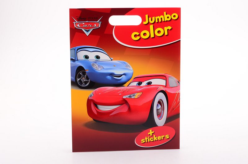 Walt Disney Jumbo Color Cars met handvat