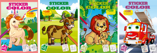 Sticker Color 4 assori