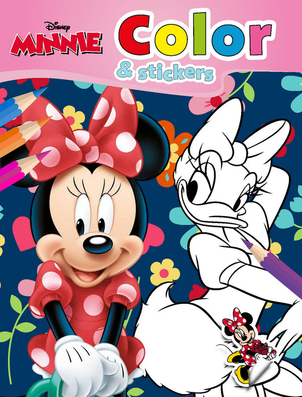 Walt Disney Color en Stickers Minnie
