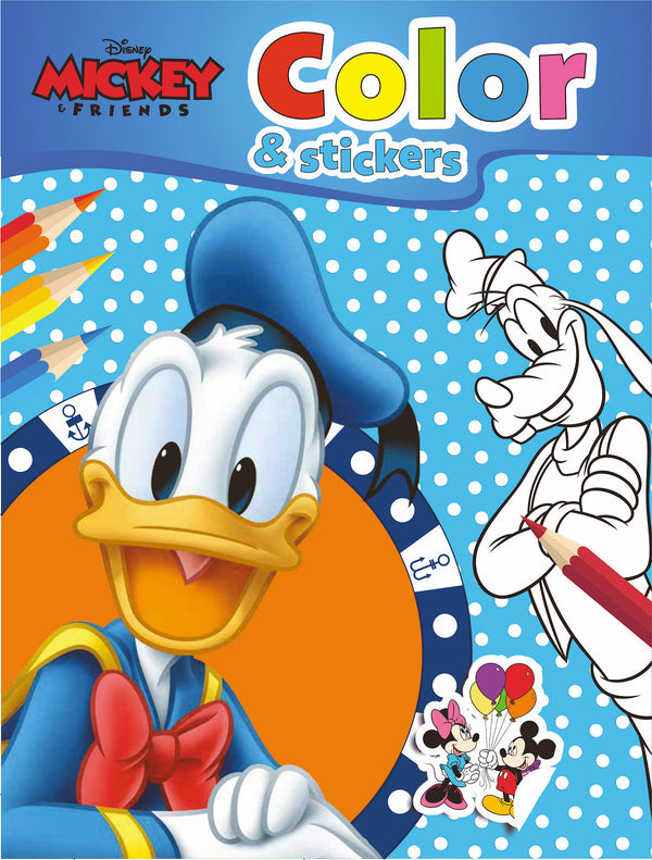 Walt Disney Color en Stickers Mickey and Friends