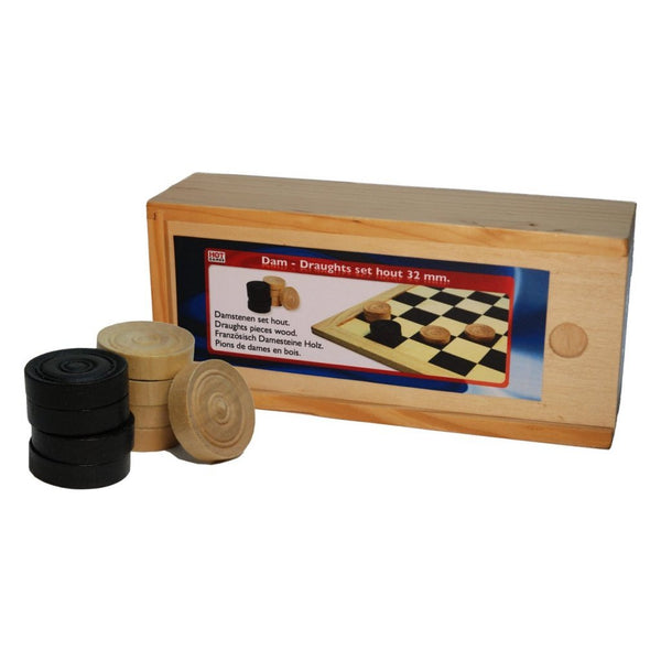 Houten Damschijven 20 Stuks