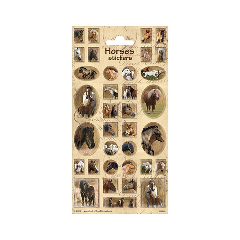 Paarden Stickervel Doos 10 Stuks
