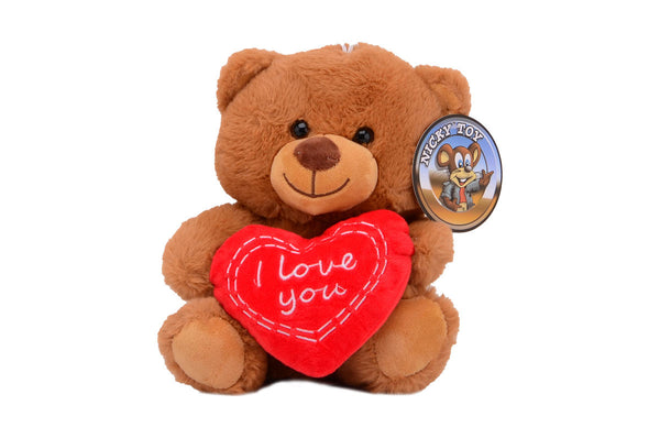 Pluche beer met hart - I Love You +/- 30cm