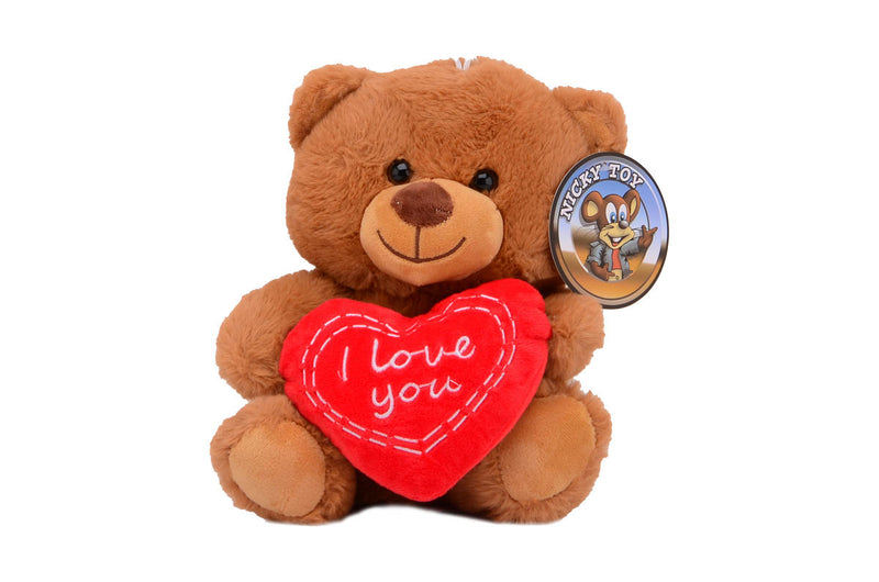 Pluche beer met hart - I Love You +/- 30cm