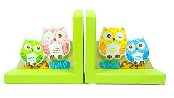 Simply for Kids Houten Boekensteunen Uiltjes