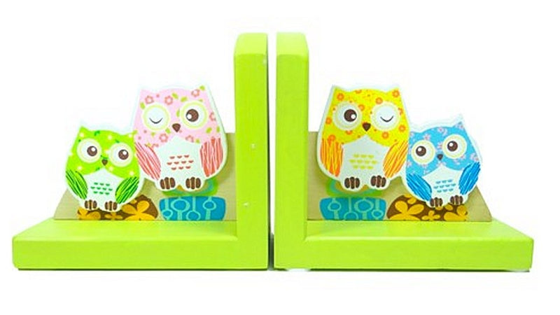 Simply for Kids Houten Boekensteunen Uiltjes