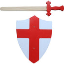 Zwaard met schild rood 37161