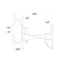 Newstar FPMA-W825 Wandsteun Zwart