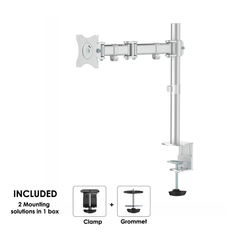 New Star Products NM-D135SILVER Monitorarm Zilver