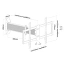 Newstar LEDW800B Flatscreen Wandsteun Zwart