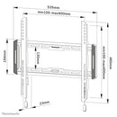 Neomounts WL30-550BL14 Vlakke Wandsteun voor Schermen tot 65 Inch Zwart
