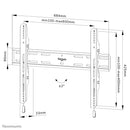 Neomounts WL30S-850BL16 Vlakke Wandsteun voor Schermen tot 82 Inch Zwart