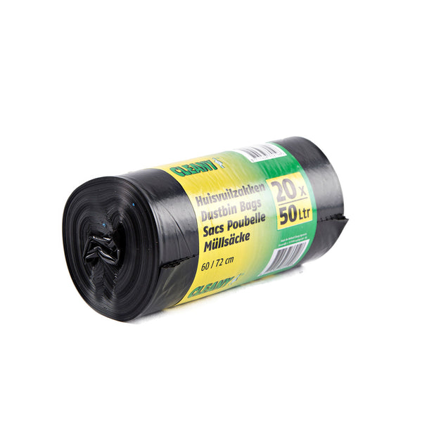 Cleany Afvalzak 50L 20 stuks