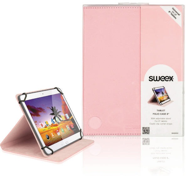 Sweex SA324V2 Tablet Folio Case 8" Pink