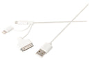 Sweex SMCA0331-01 3-in-1 Data En Oplaadkabel Usb Micro-b Male + Dockadapter + Lightningadapter - A