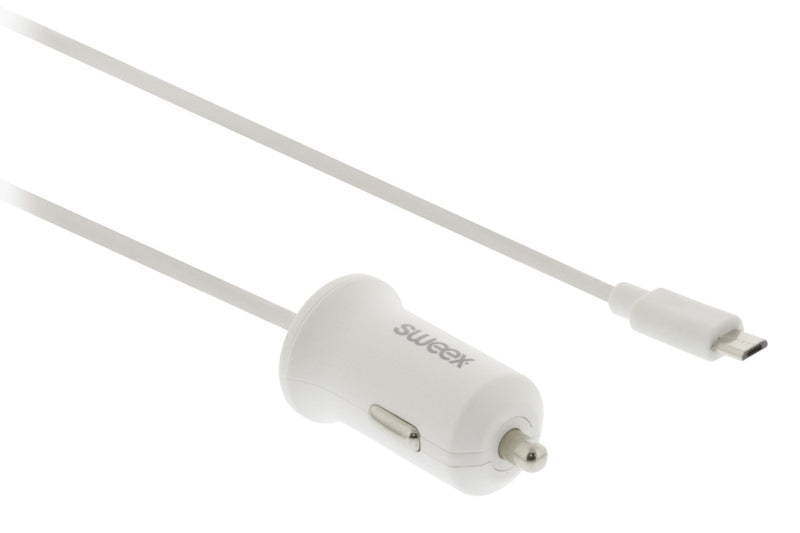 Sweex CH-008WH Autolader 2.4 A Micro-usb Wit